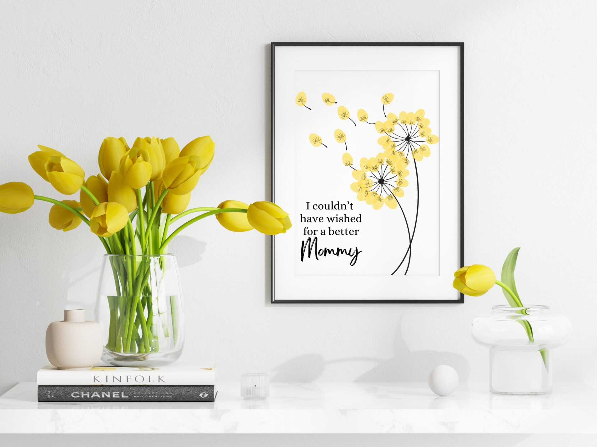 Kids&amp;#039; Dandelion Fingerprint Printable - Digital Download - Spouse-Ly within Printable Free Thumbprint Dandelion Template