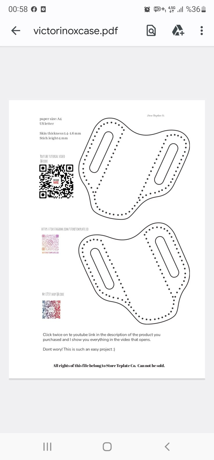 Knife Sheath Template Pattern, Pocket Knife Case Pdf, Leather pertaining to Free Printable Leather Knife Sheath Patterns