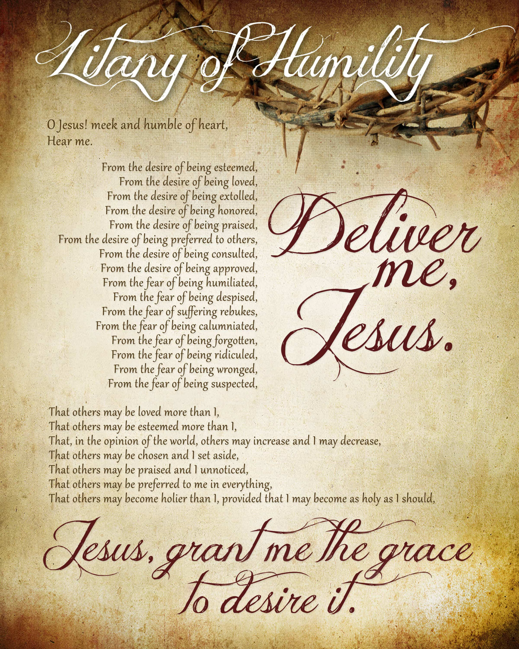 Litany Of Humility Free Printable - How To Nest For Less™ throughout Printable Litany of Humility
