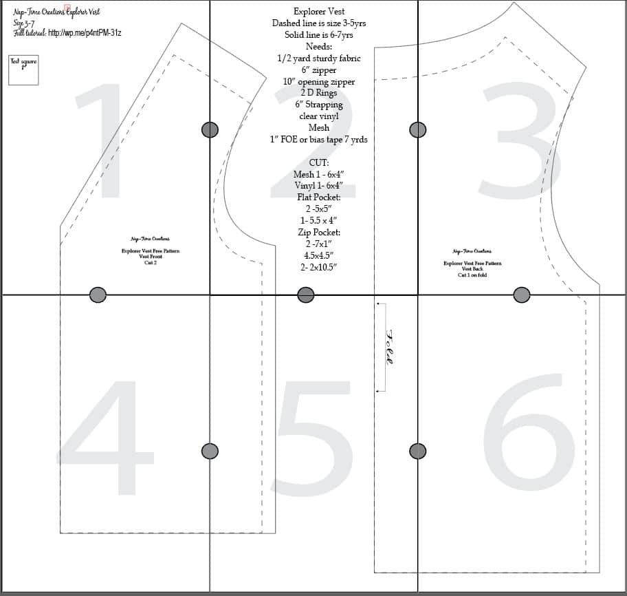 Little Explorers Vest Free Pattern {Boys And Girls!} - Worksheets pertaining to Free Printable Vest Patterns