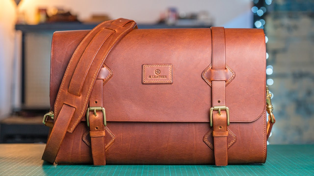 Make Your Own // Handmade Leather Satchel // Pdf Pattern Pack Make Along with Printable Leather Messenger Bag Patterns Free