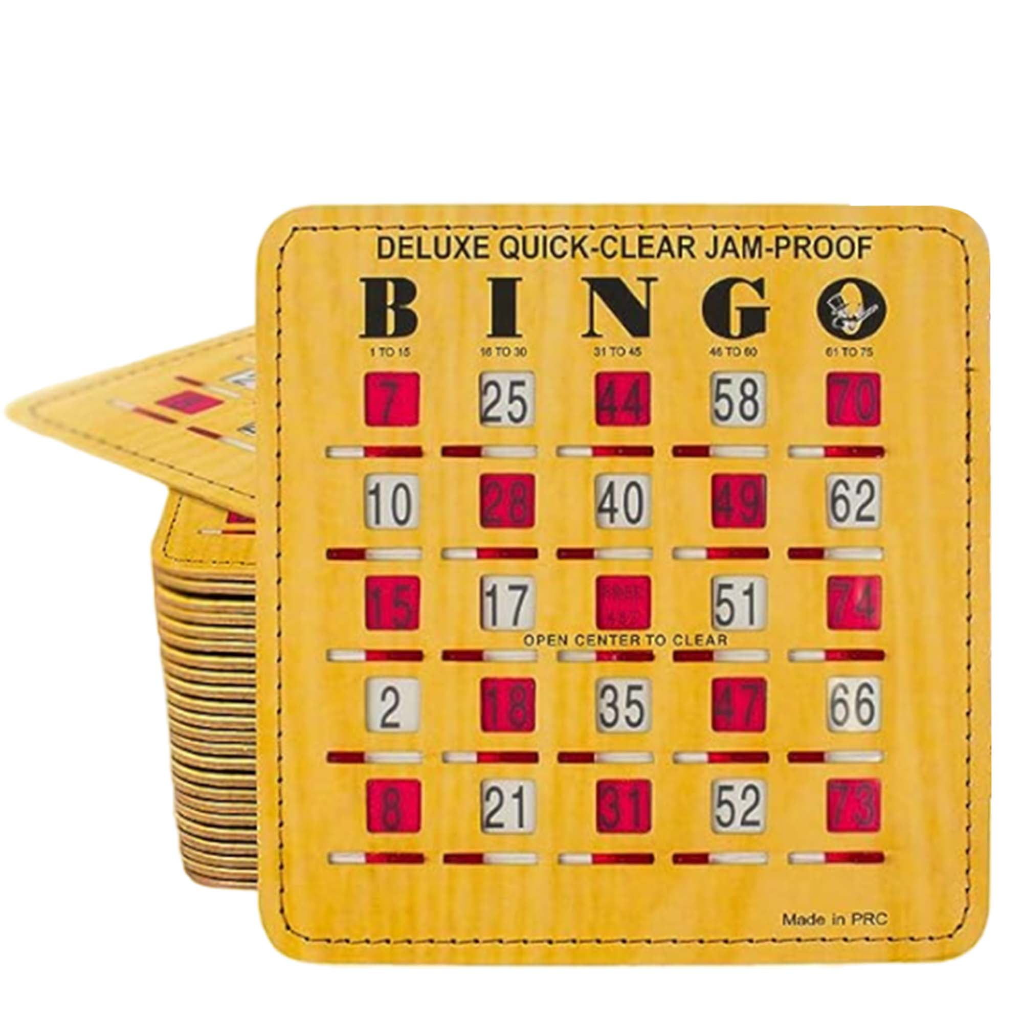 Mr Chips Deluxe Bingo Cards With Sliding Windows, 10 Pack intended for Mr Chips Bingo Cards