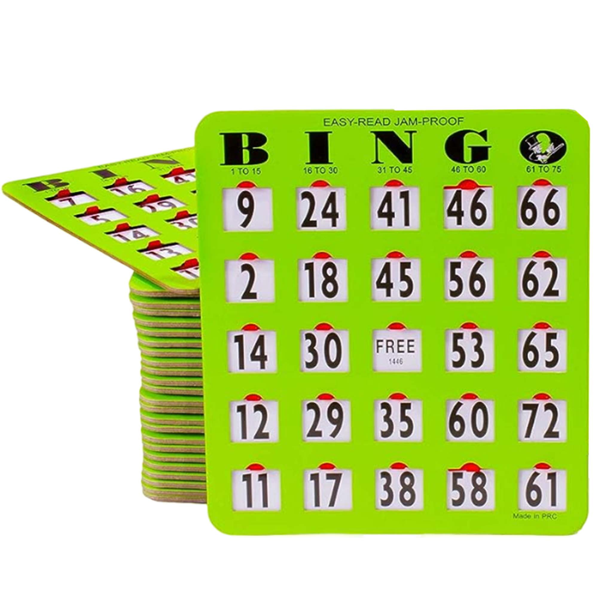 Mr Chips Jam-Proof Bingo Cards With Sliding Windows - 25 Reusable pertaining to Mr Chips Bingo Cards