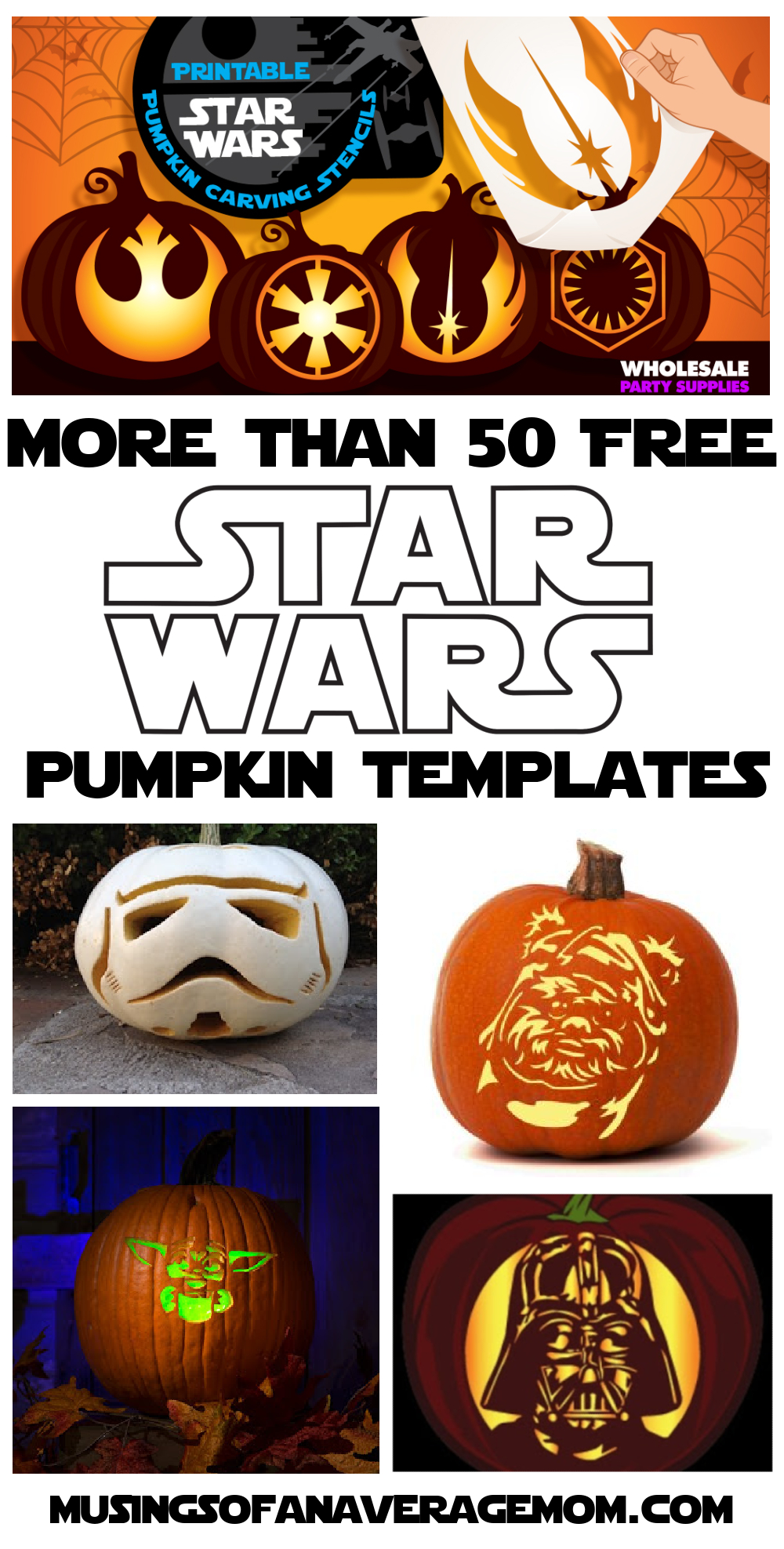 Musings Of An Average Mom: Free Star Wars Pumpkin Carving Templates for Printable Death Star Pumpkin Stencil