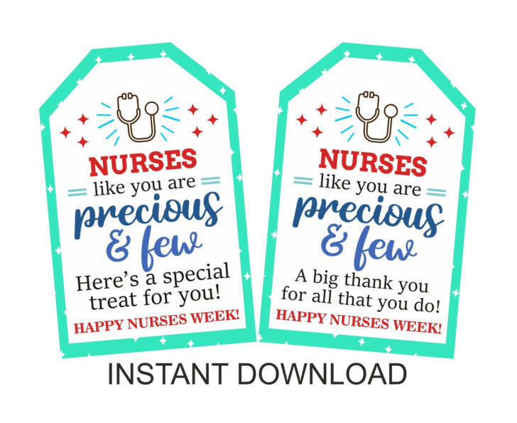 Free Printable Nurses Week Tags