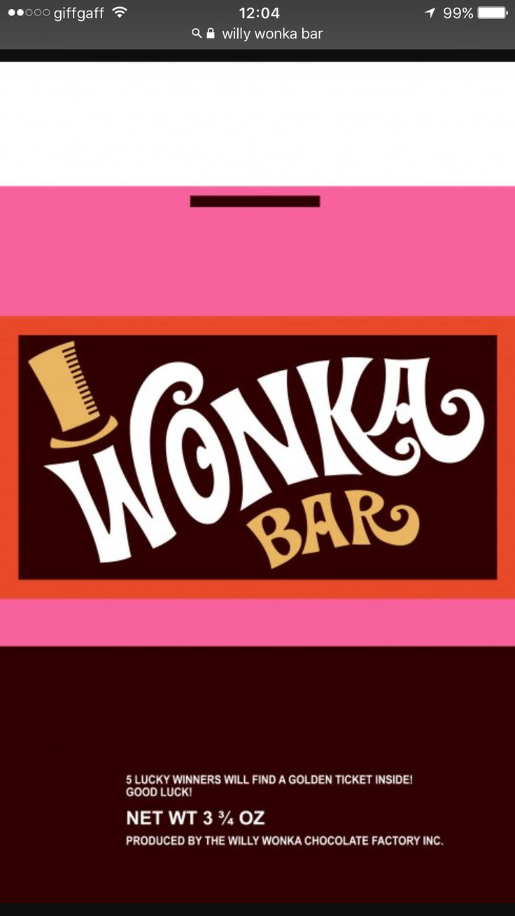 Pinpip Davies On School | Chocolate Bar Wrapping, Wonka with Printable Free Wonka Bar Wrapper