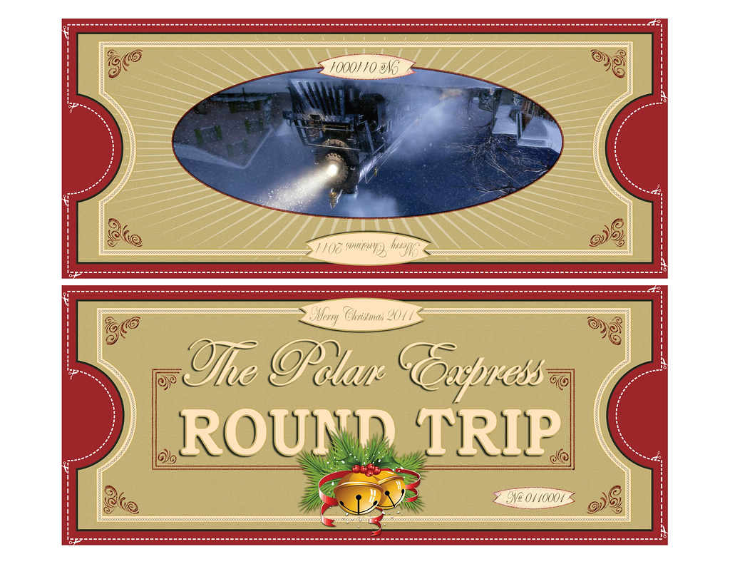 Polar Express Tickets Fold 8.5X11 | Free Printable Polar Exp… | Flickr with Polar Express Ticket Printable Free