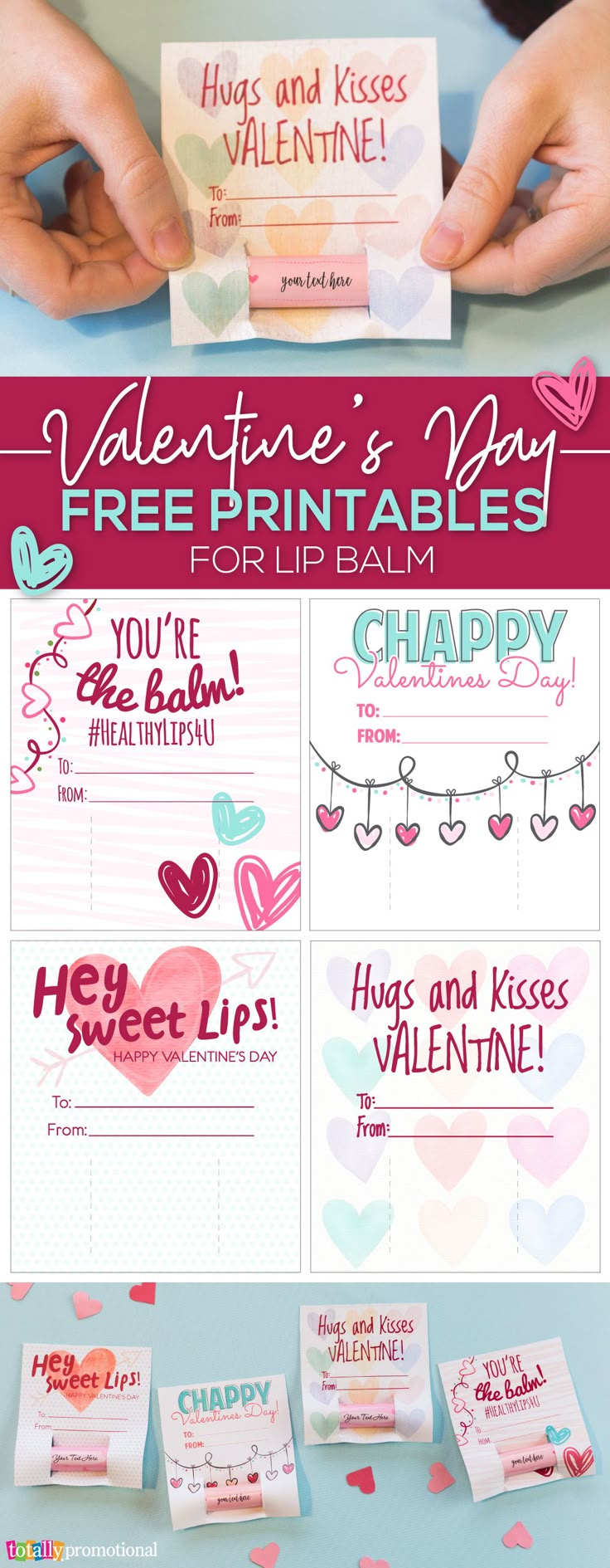Printable Lip Balm Valentine Cards - Create Your Lip Balm Valentines! with regard to Lip Balm Valentine Printable
