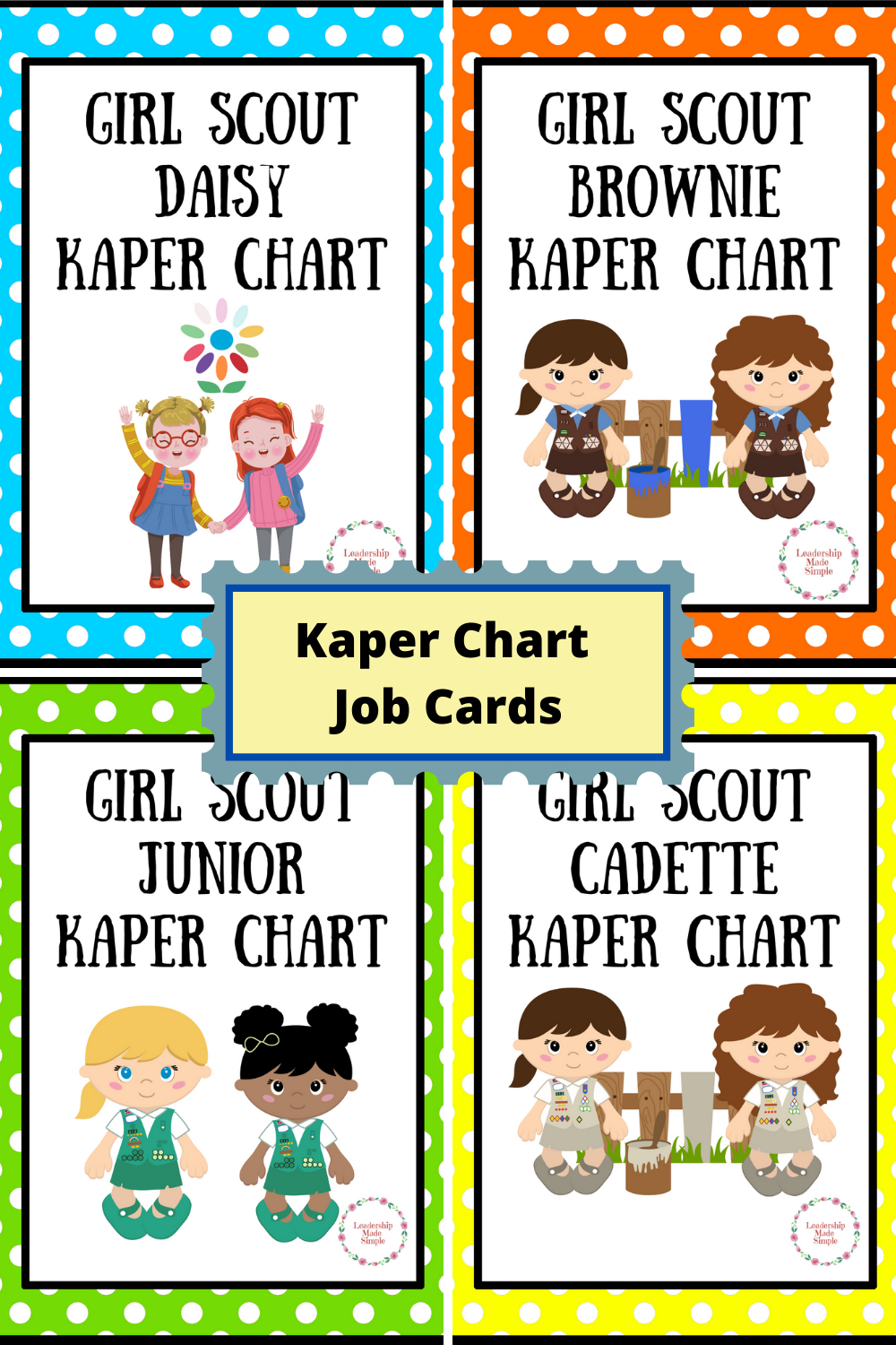 Simple Girl Scout Kaper Charts with Free Printable Kaper Chart