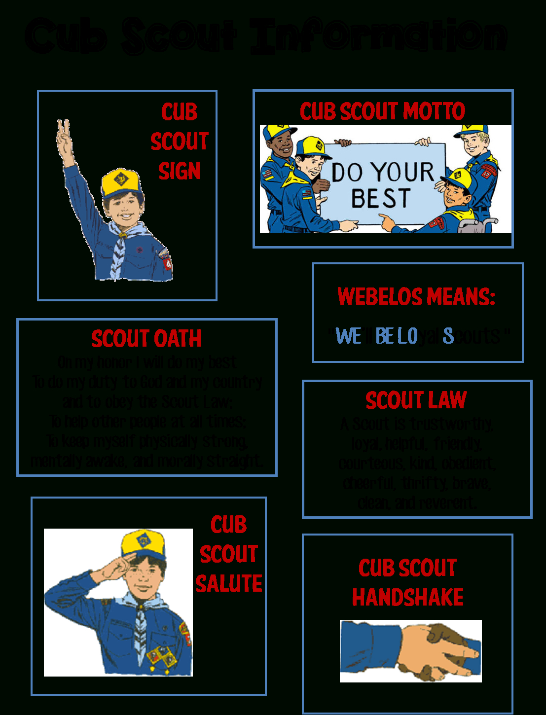 Strong Armor: Cub Scouts - Scout Oath And Law Helps And Printables within Free Printable Cub Scout Oath and Law