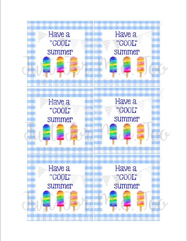 Free Printable Summer Tags