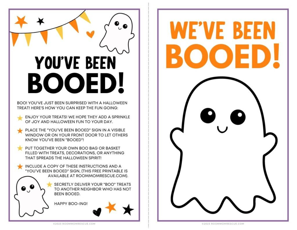 Surprise! You&amp;#039;Ve Been Booed | Room Mom Rescue with Been Booed Free Printable