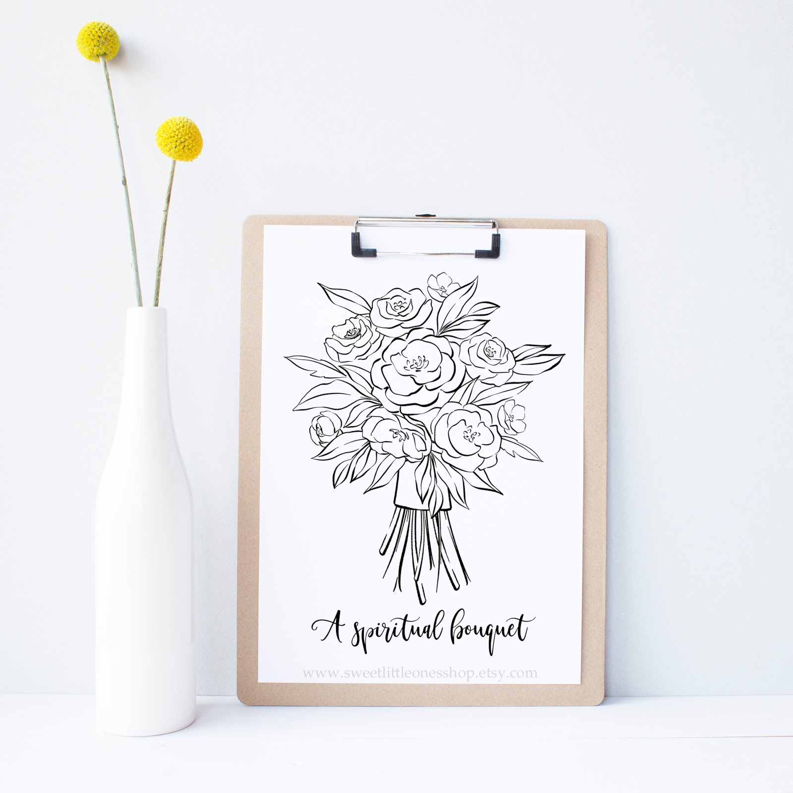 Sweet Little Ones: Catholic {Praying For You} Coloring Pages And Cards inside Spiritual Bouquet Printable Free