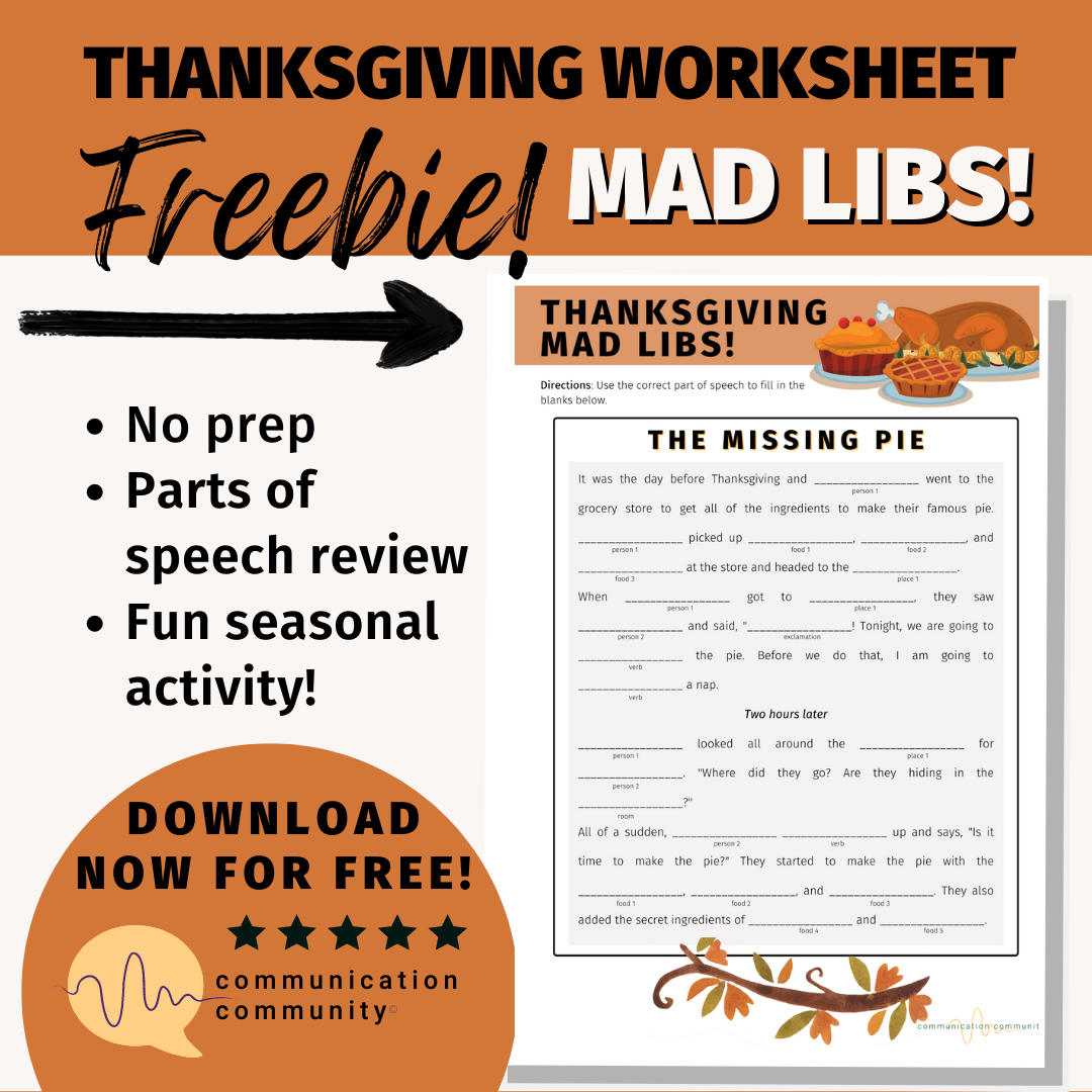 Thanksgiving Mad Libs Freebie regarding Thanksgiving Mad Libs Printable Free