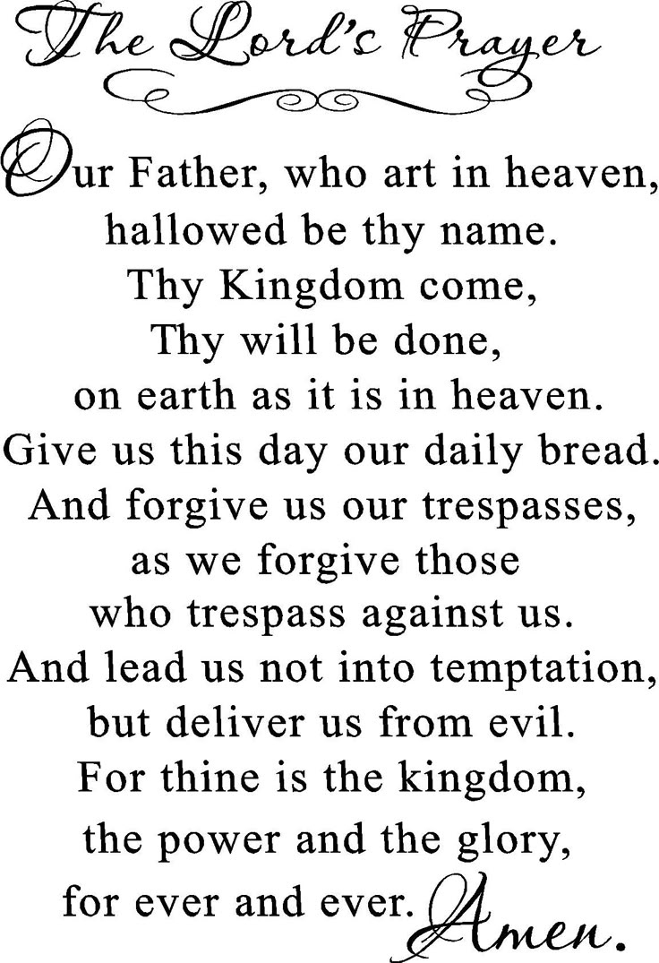 The Lord Prayer - 12 Free Pdf Printables | Printablee with regard to Free Printable Copy Of The Lord&amp;#039;S Prayer