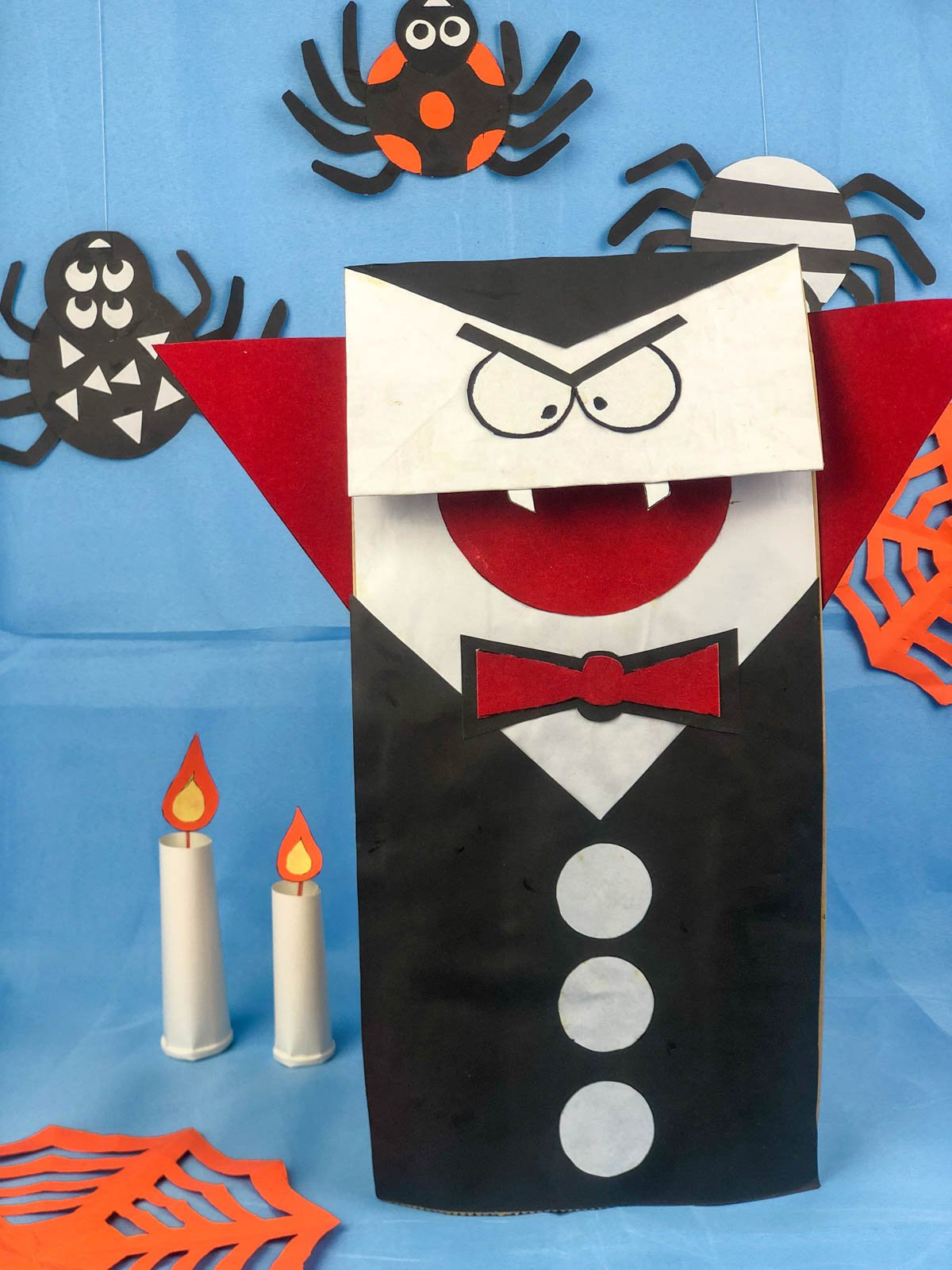 Vampire Paper Bag Halloween Craft For Kids - Play Party Plan with regard to Halloween Paper Bag Puppets Printables Free