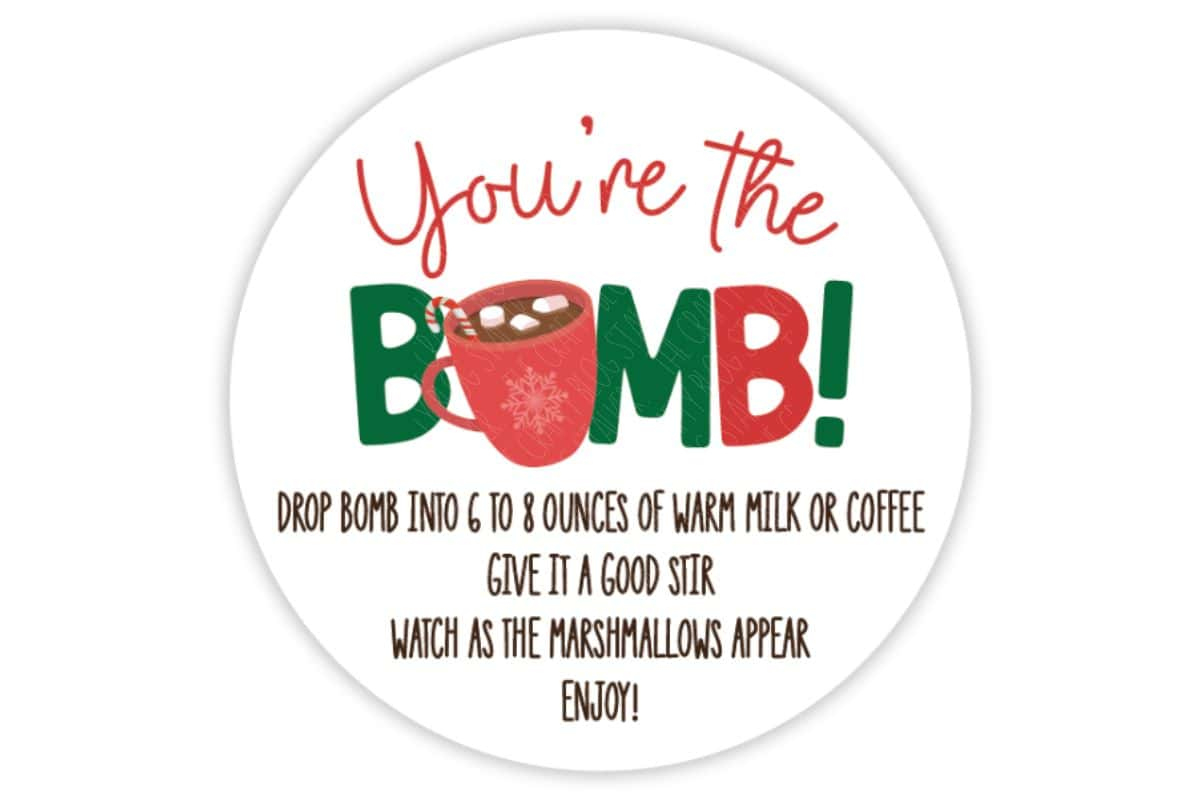 You&amp;#039;Re The Bomb Free Print And Cut Tag - The Crafty Blog Stalker throughout You&amp;amp;#039;re the Bomb Free Printable Tag