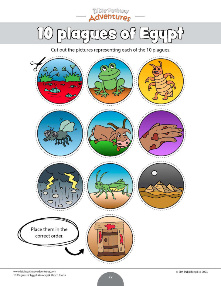 Printable 10 Plagues of Egypt Worksheet