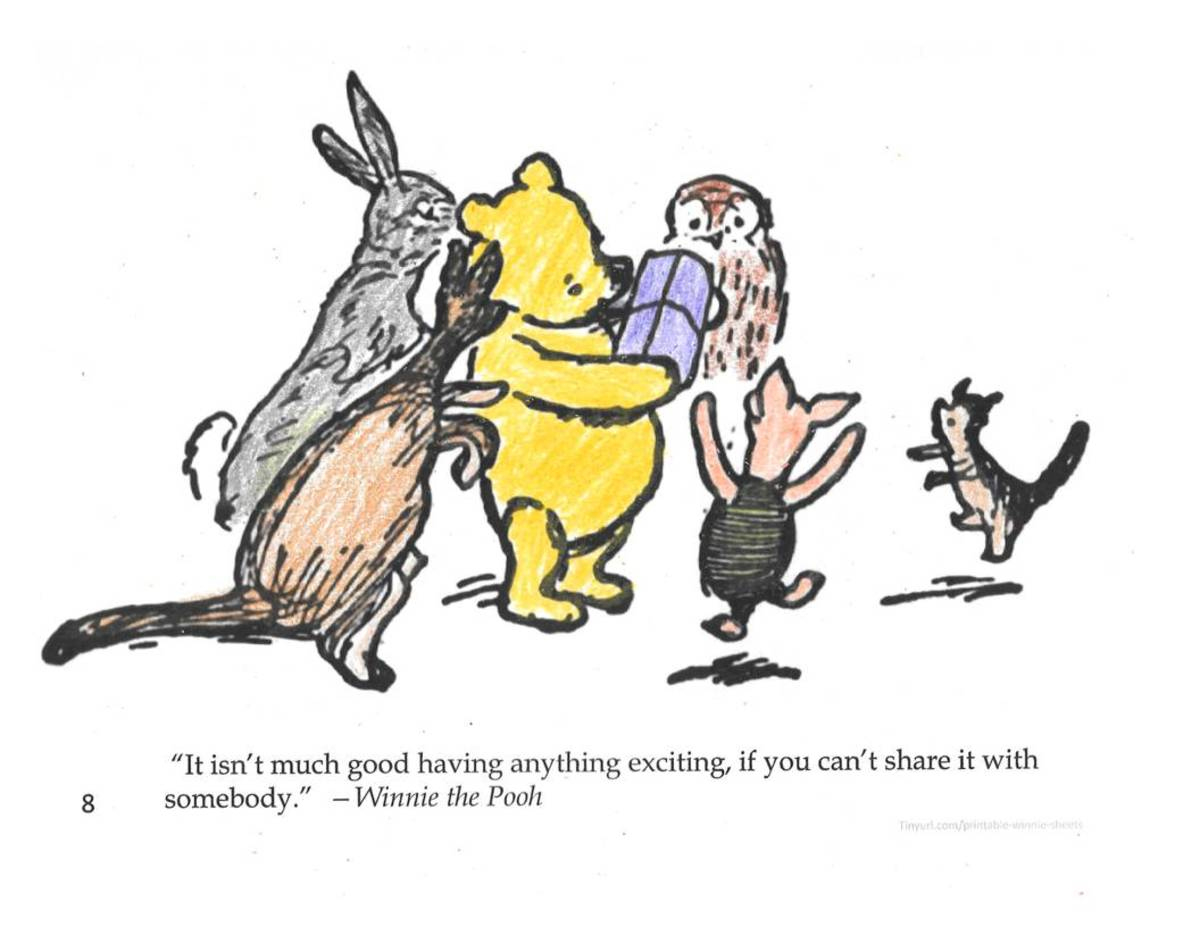 10 Printable Classic Winnie The Pooh Coloring Sheets - Hubpages with regard to Classic Winnie The Pooh Printables Free