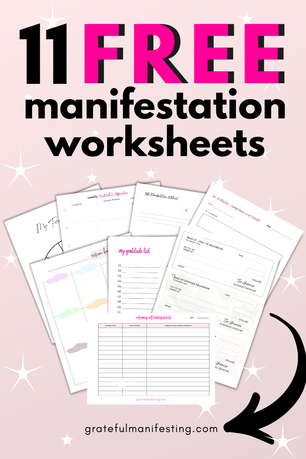 11 Free Manifestation Workbook Pdfs To Transform Your Reality In 2025 regarding Free Printable Manifestation Worksheet