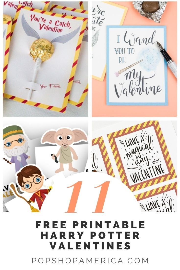 11 Free Printable Harry Potter Valentine Cards for Harry Potter Valentine Printables