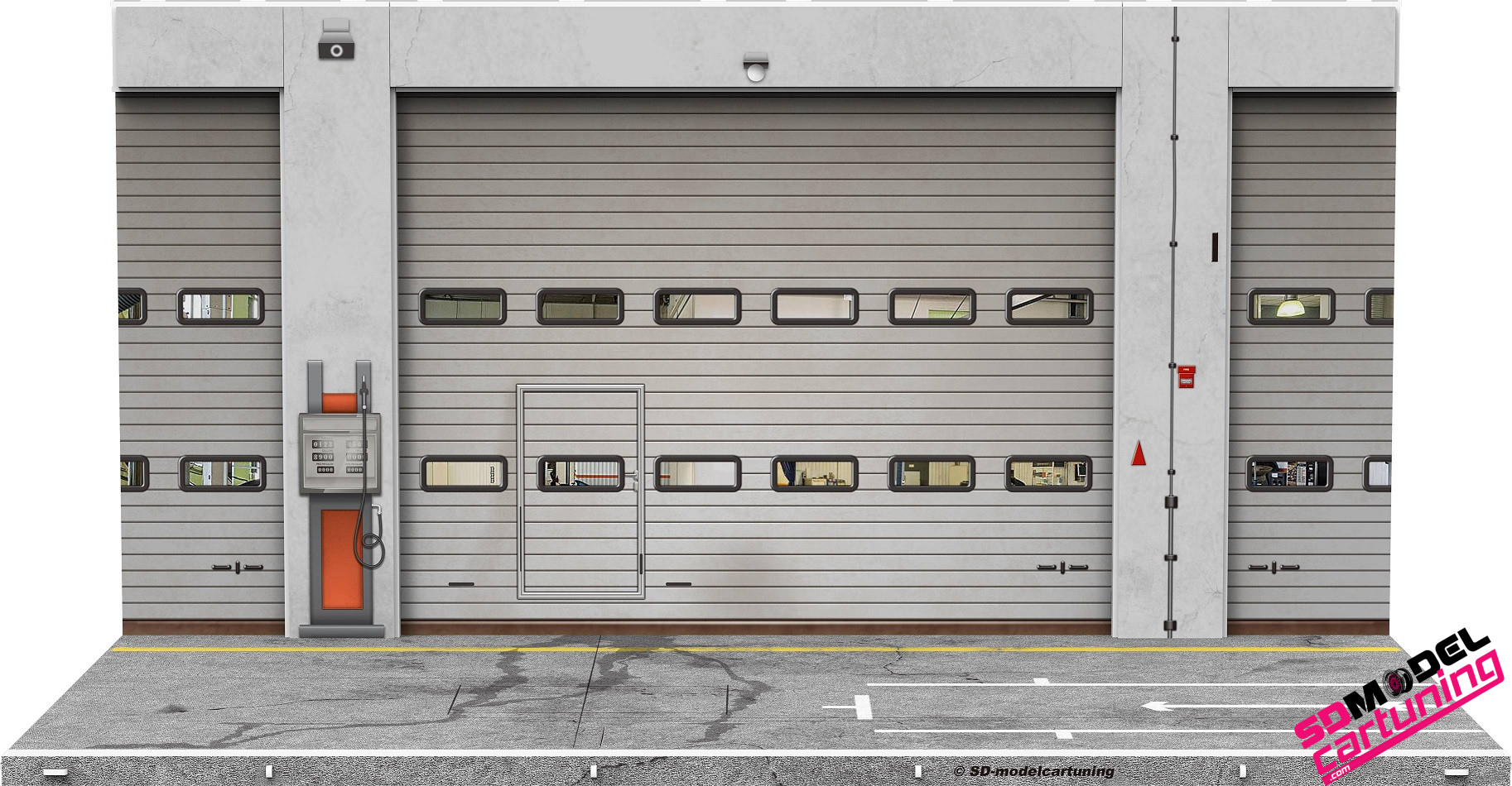 1:18 Pitbox Diorama - Photo Background - Sdmodelcartuning with Garage Diorama Backgrounds Free Printable