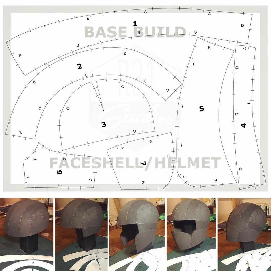 13 Free Foam Templates Ideas | Templates, Cosplay, Cosplay Diy regarding Printable Free Foam Helmet Template