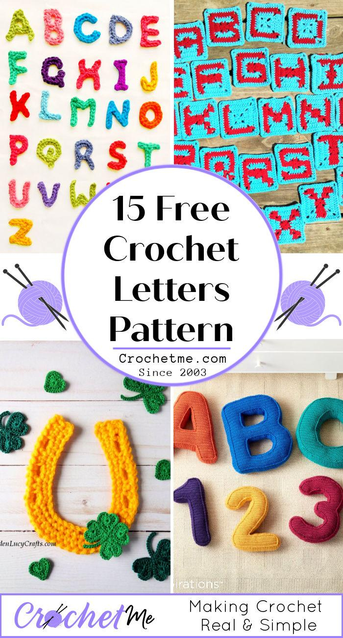 15 Free Crochet Letters Patterns | How To Crochet Alphabet throughout Free Printable Crochet Alphabet Patterns