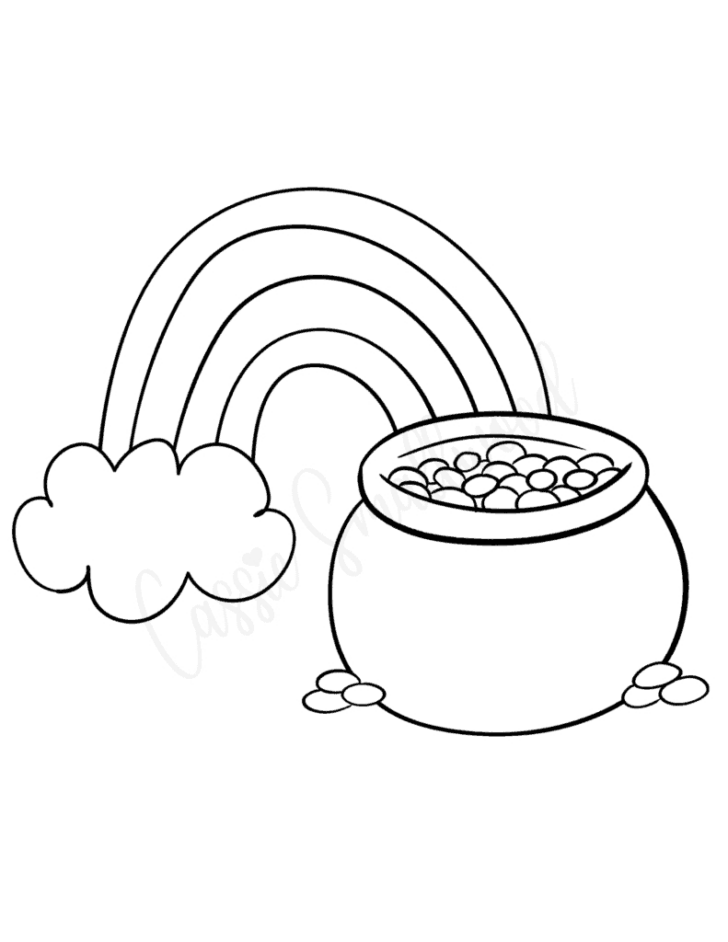 Printable Rainbow Pot of Gold