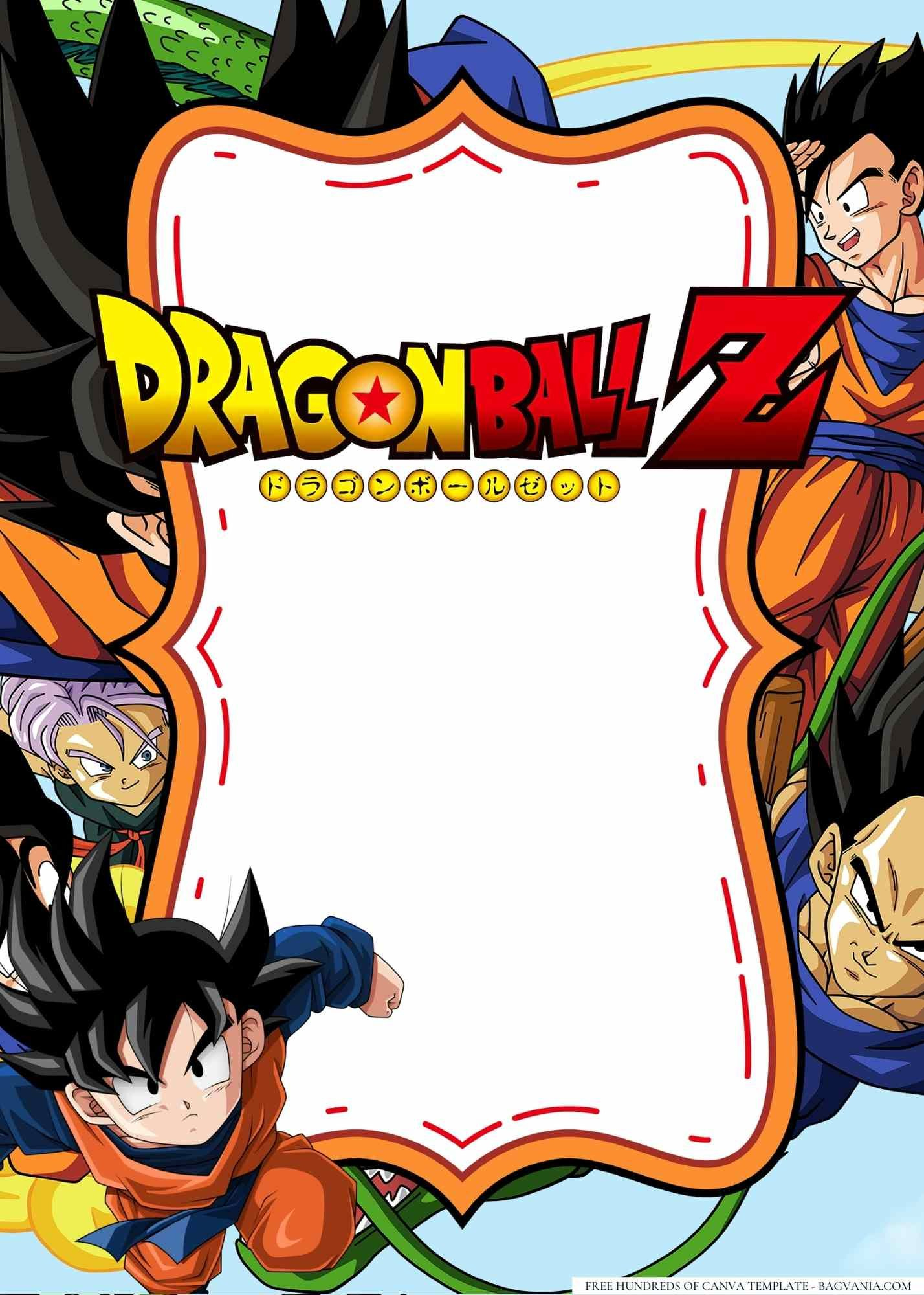 20+ Dragon Ball Z Birthday Invitation Templates - Worksheets Library with Free Printable Dragon Ball Z Invitation Template