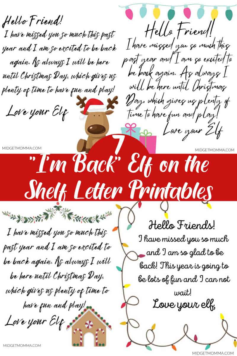 20 Free I&amp;#039;M Back Elf On The Shelf Arrival Letter Printables inside Elf Is Back Free Printable