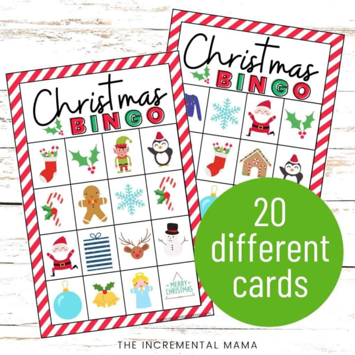 Printable Xmas Bingo Cards