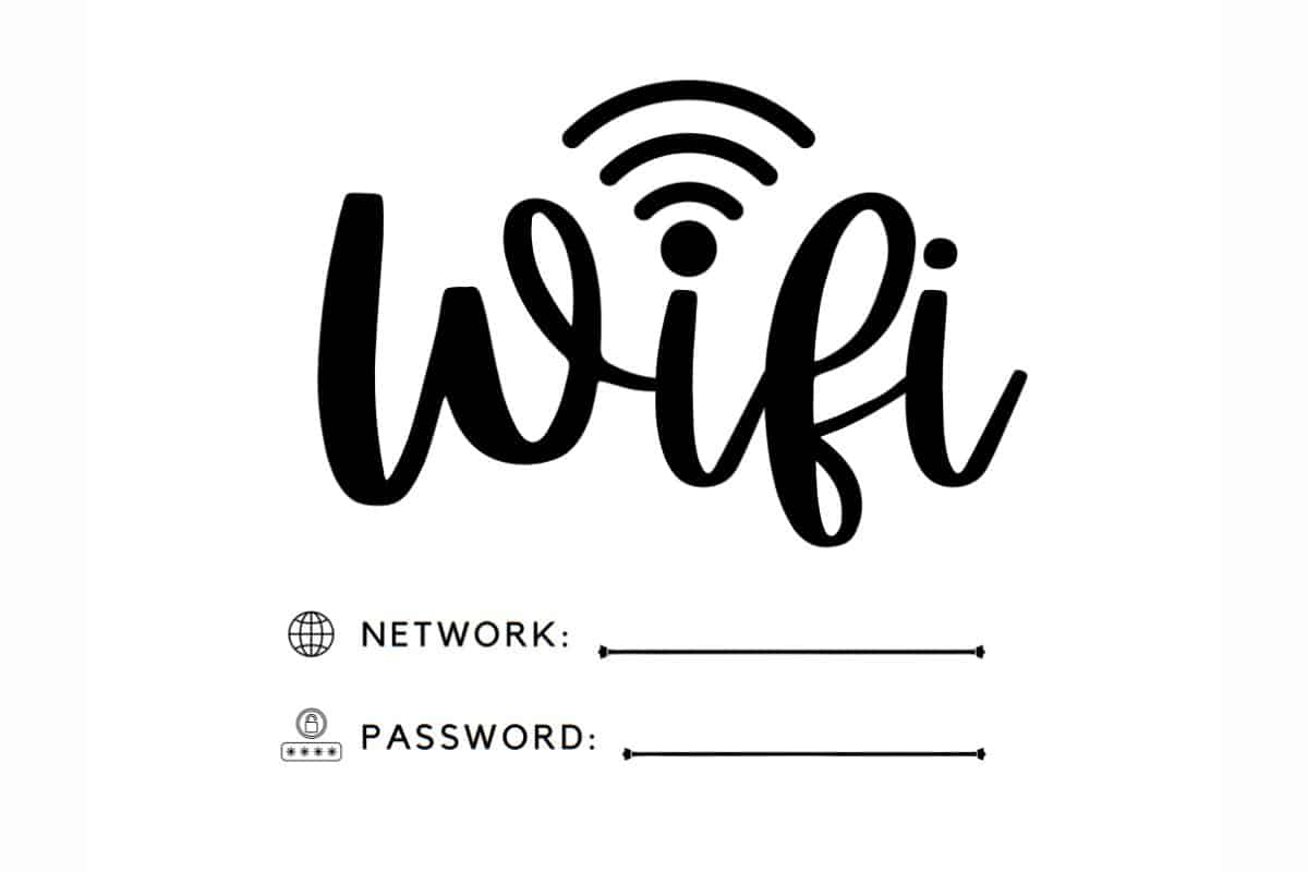 20 Free Printable Wifi Password Sign Templates For Guests ⋆ Love pertaining to Free Wifi Password Printable