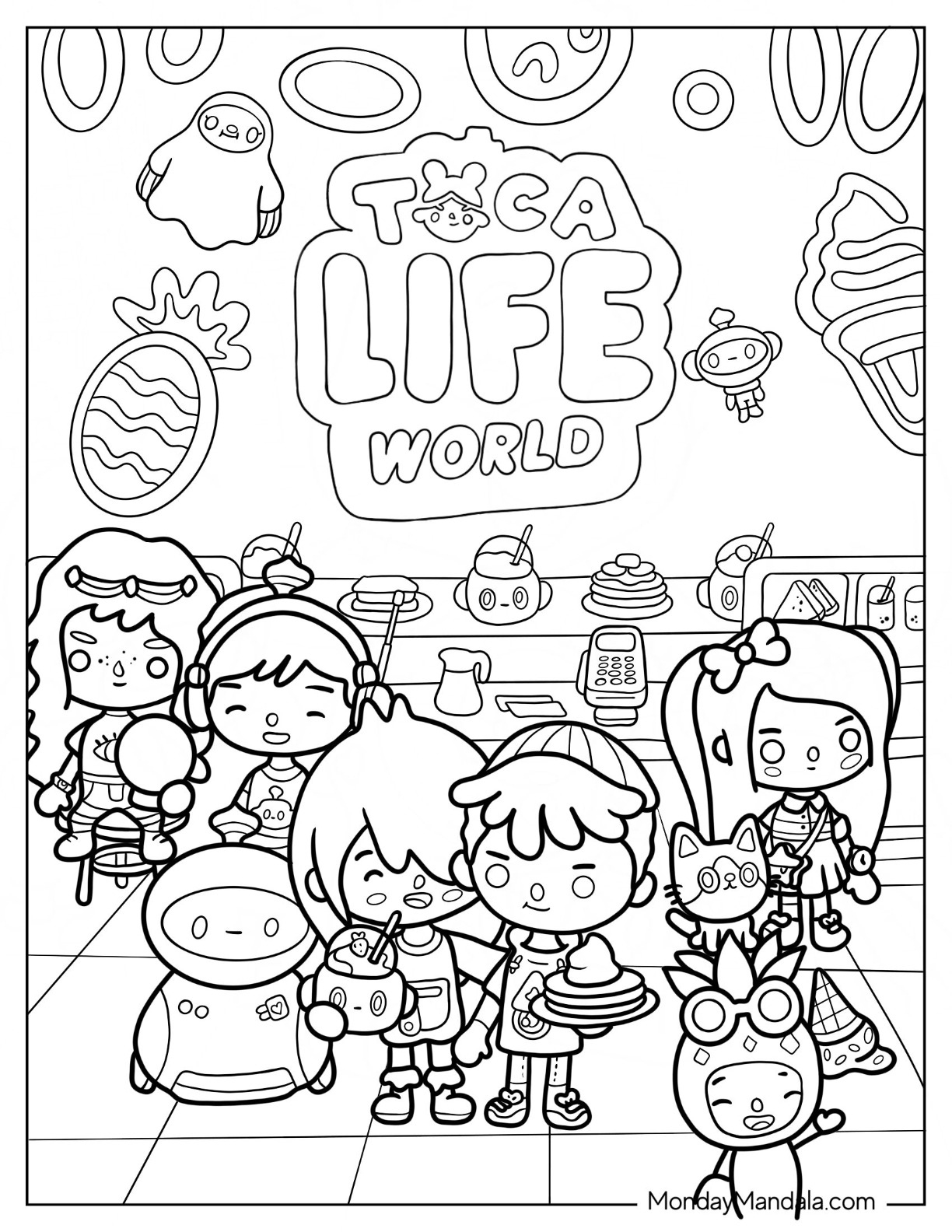 24 Toca Boca Coloring Pages (Free Pdf Printables) in Toca Boca Printables Free