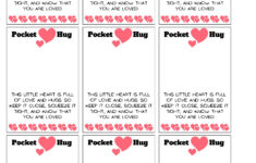 3 Pocket Hug Poems Printable Pdf File Instant Download with regard to Free Printable Pocket Hug Cards
