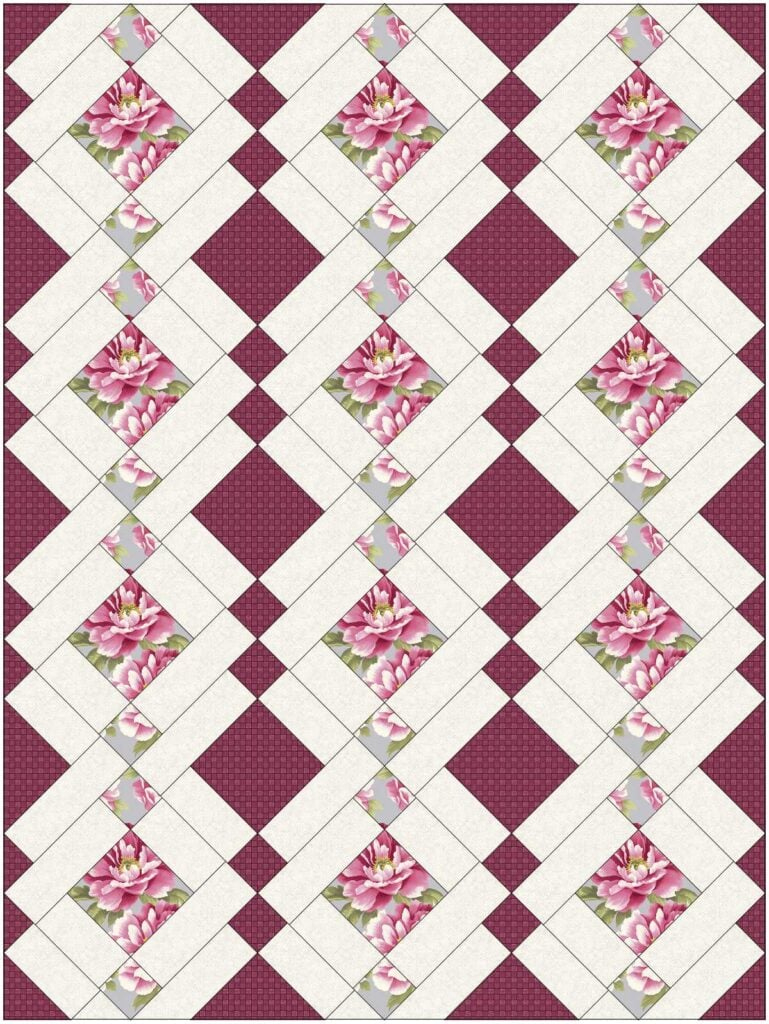 3 Yard Chandelier Quilt Pattern: Beautiful And Easy! regarding Printable Chandelier Quilt Pattern Free