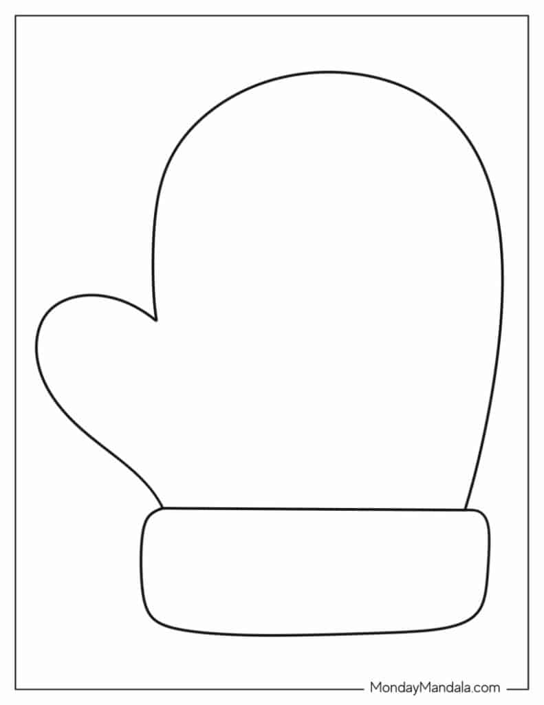 32 Mitten Templates (Free Pdf Printables) inside Mitten Cut Out Printable