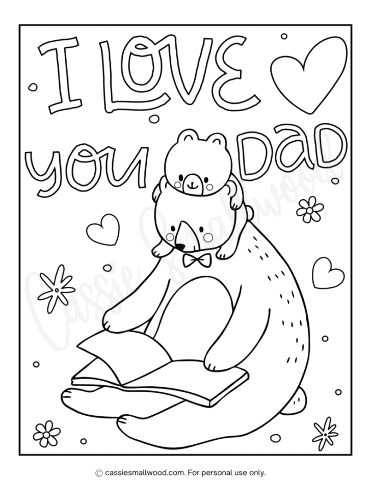 I Love You Dad Printables