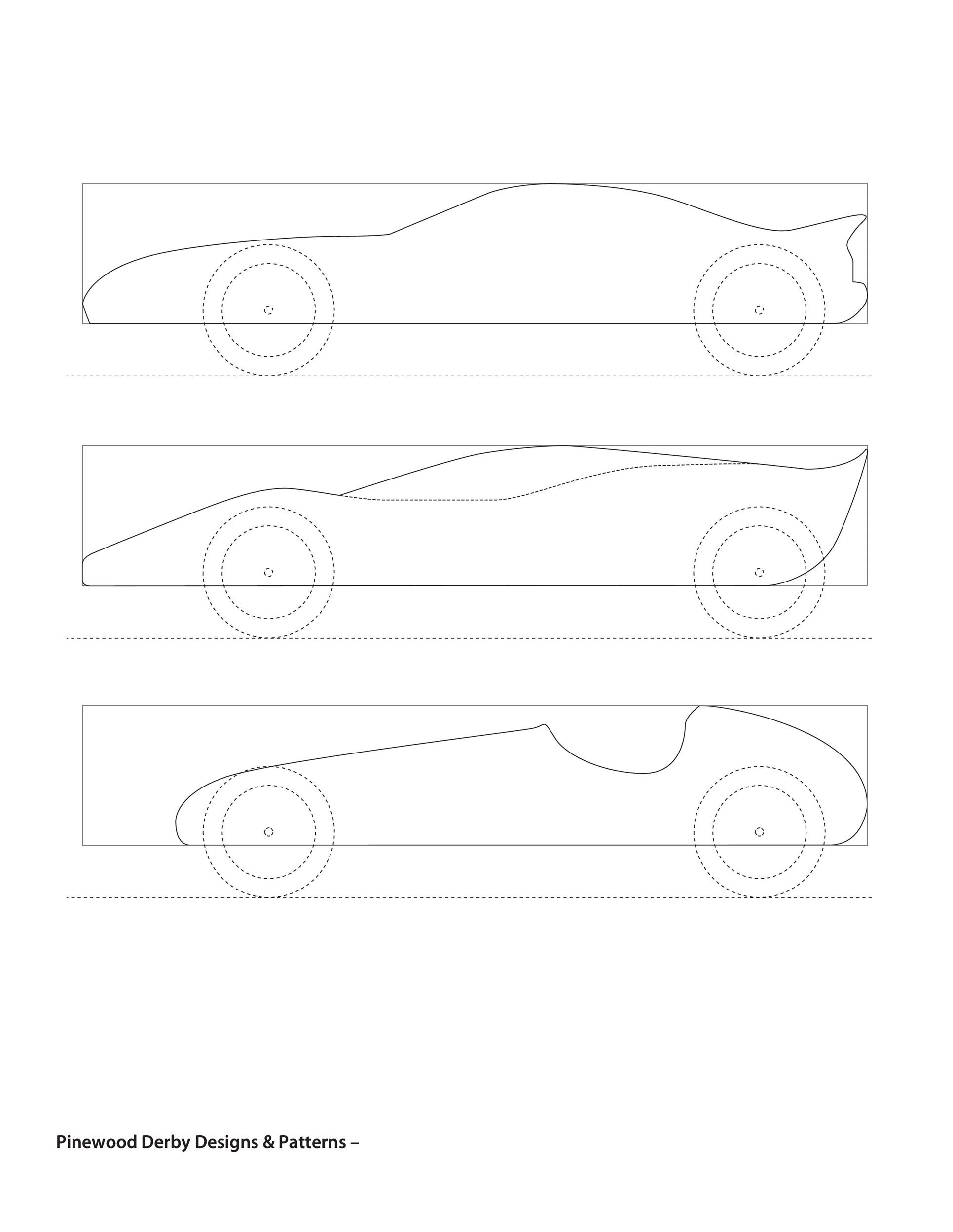 39 Awesome Pinewood Derby Car Designs &amp;amp; Templates ᐅ Templatelab intended for Free Printable Pinewood Derby Templates