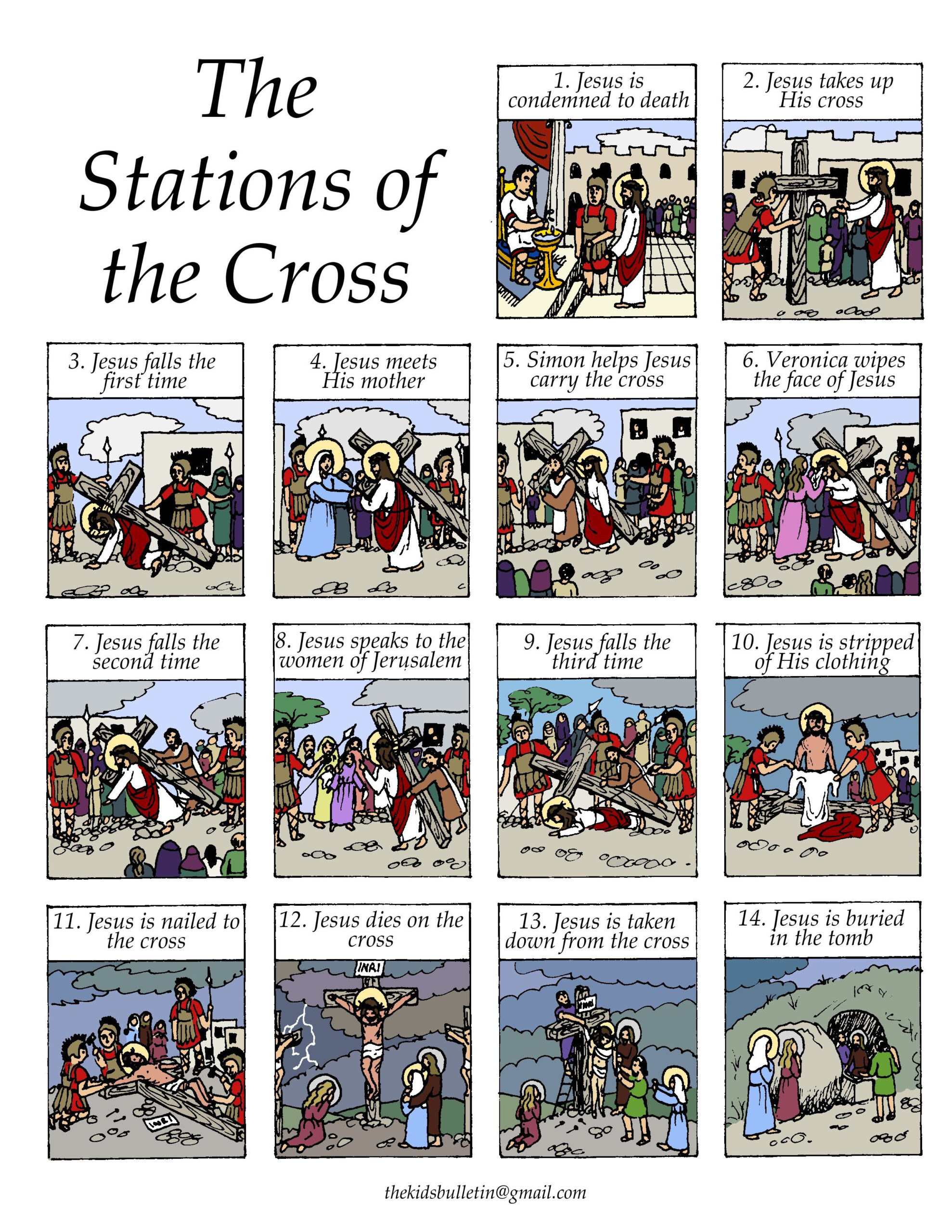 39 Stations Of The Cross Ideas | Stations Of The Cross, Sunday inside Stations Of The Cross Printable Free