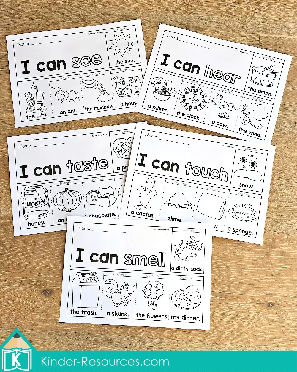 5 Senses Flip Books &amp;amp; Flap Book pertaining to 5 Senses Flip Book Printable Free