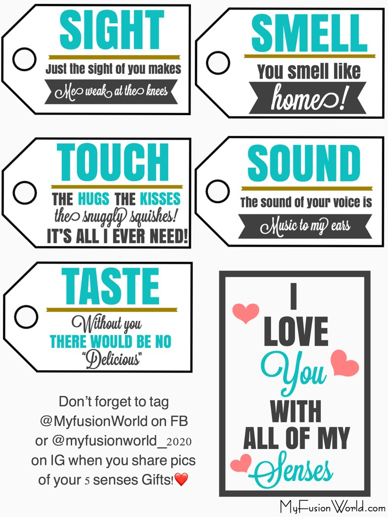 5 Senses Gift Tags pertaining to Pdf Free Printable 5 Senses Printable Tags