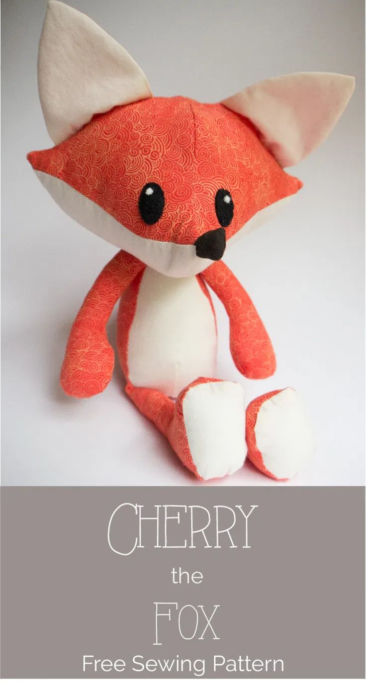 50+ Free Printable Stuffed Animal Patterns - Swoodson Says in Printable Free Fox Sewing Pattern
