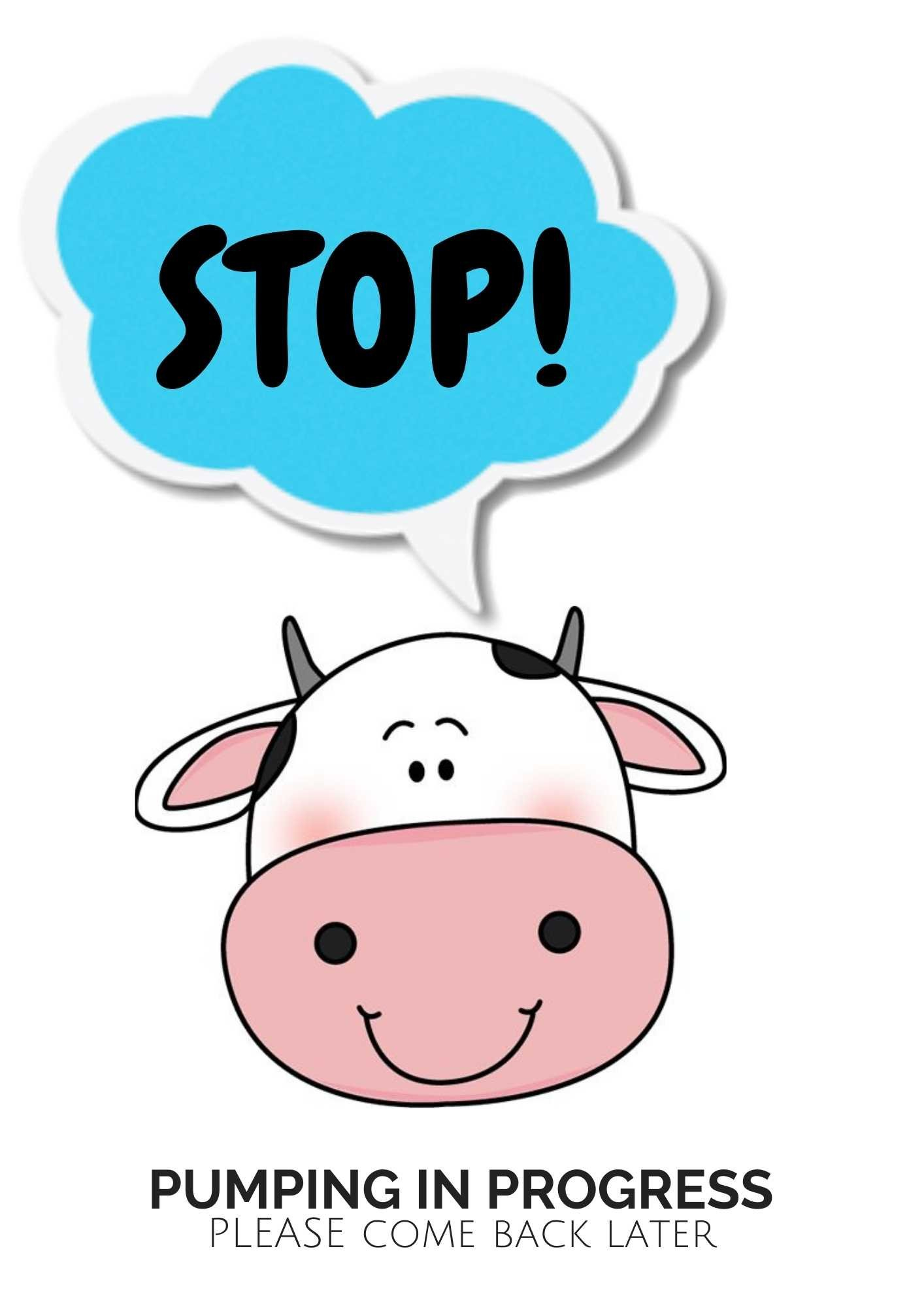 6 Free Pumping In Progress Signs! — Milkology® pertaining to Pumping In Progress Sign Printable