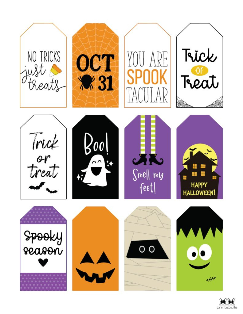 60 Free Printable Halloween Tags | Printabulls for Free Printable Printable Halloween Tags For Goodie Bags