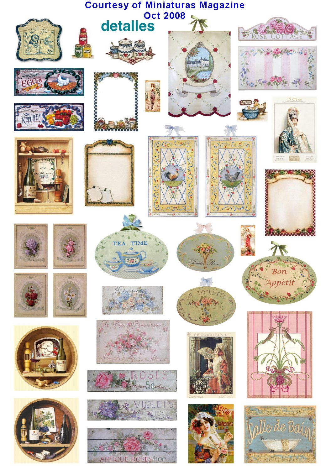 69 Miniature Printables Ideas | Miniature Printables, Dollhouse with Free Miniature Dollhouse Printables