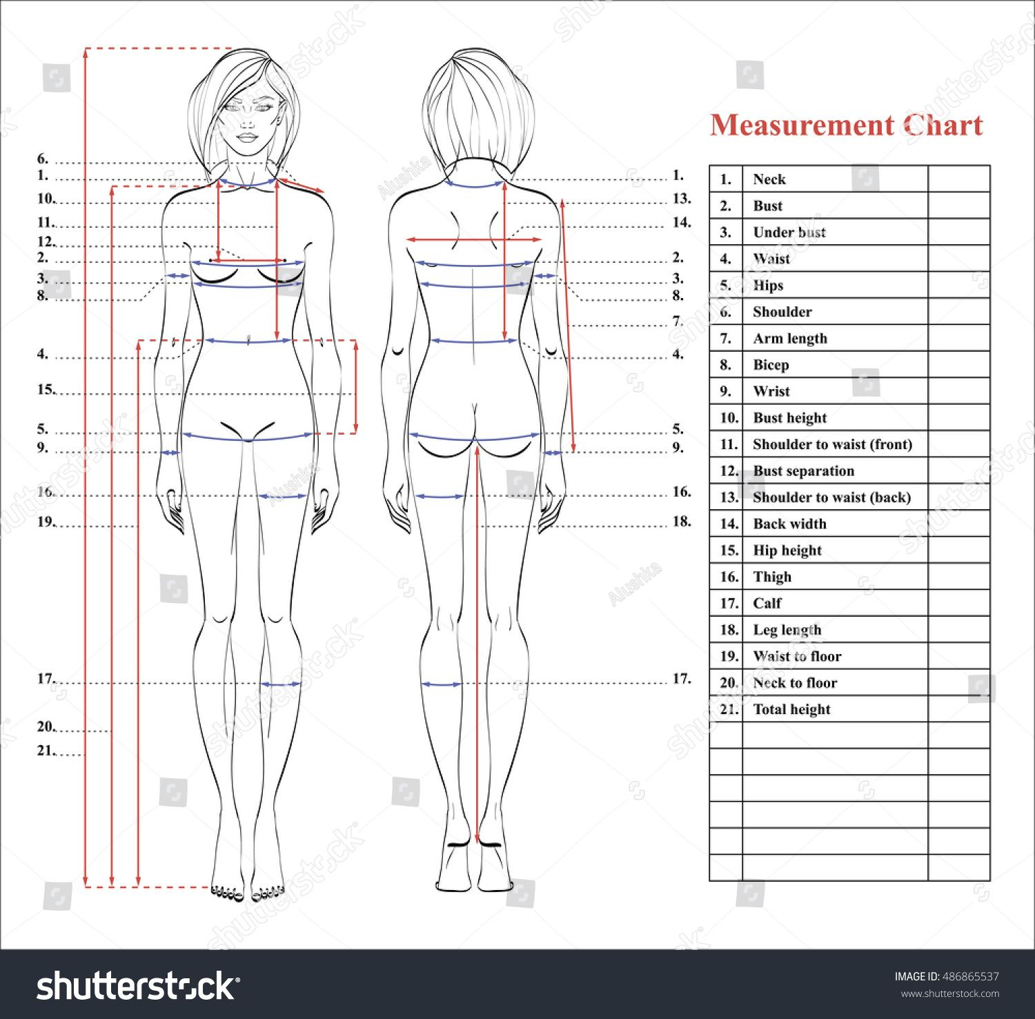 7 Body Measurements Ideas | Body Measurements, Body Measurement intended for Free Printable Body Measurement Chart For Sewing