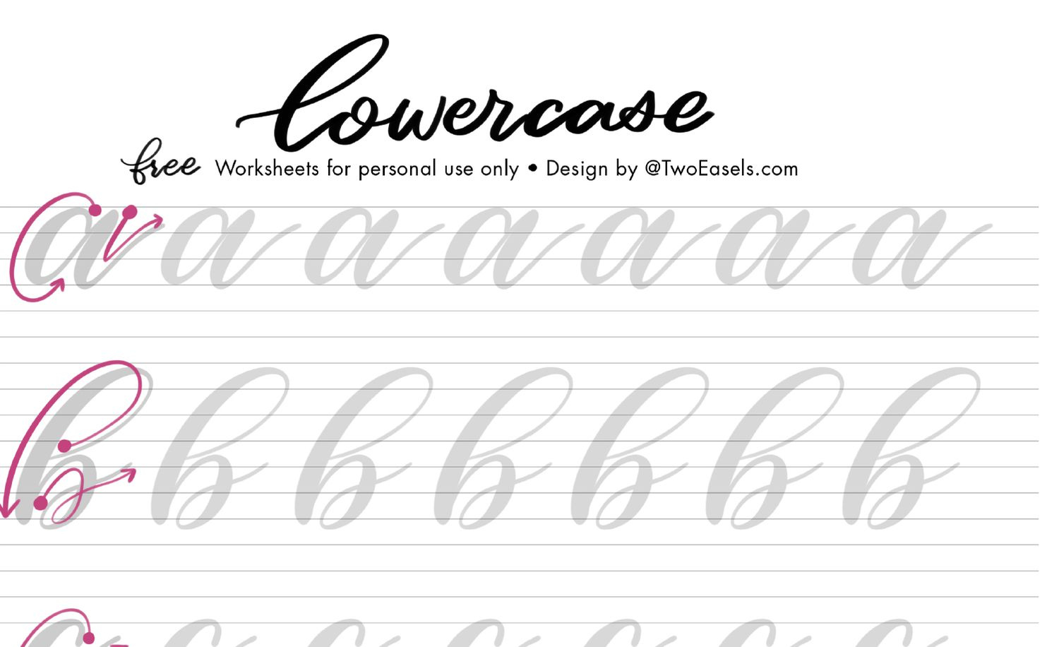 7 Free Hand Lettering Worksheets For Practice regarding Hand Lettering Free Printable