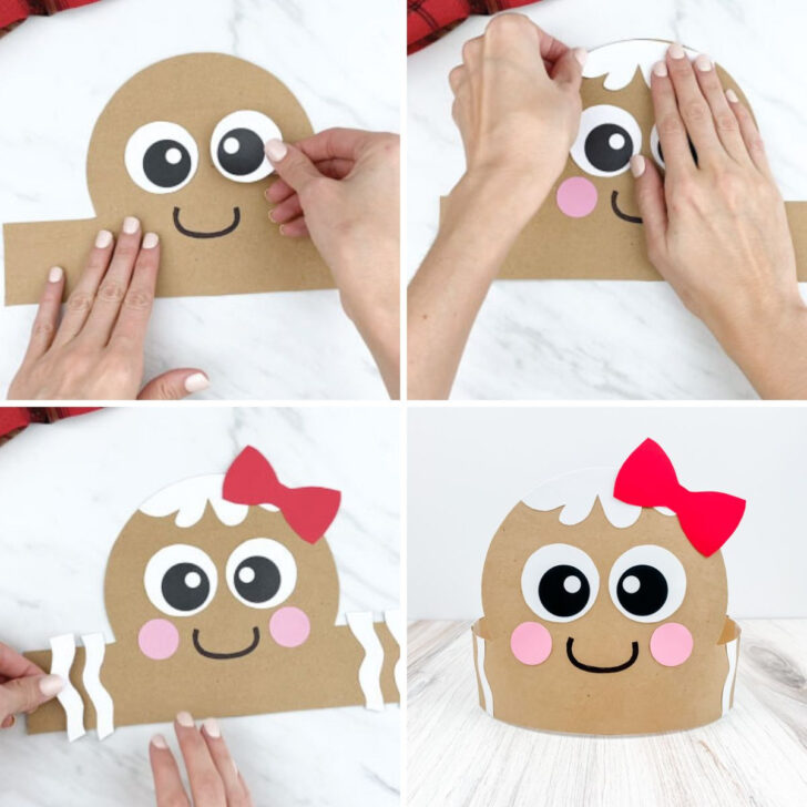 Gingerbread Man Headband Free Printable