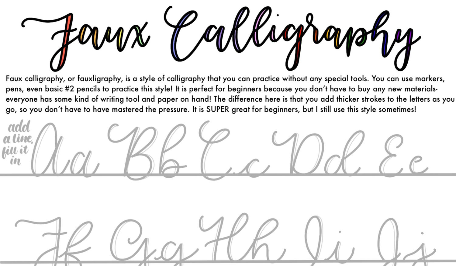 9 Free Calligraphy Practice Sheets throughout Calligraphy Worksheets Free Printable